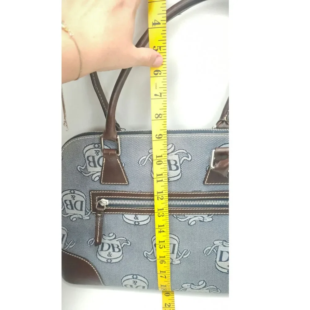 vintage Y2K Dooney & Bourke Blue brown DB satchel